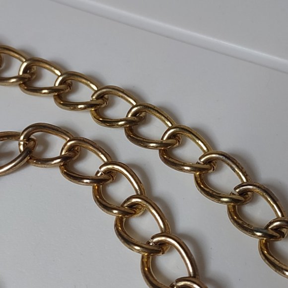 50.5 Inch Gold Tone Metal Belt - Picture 5 of 14